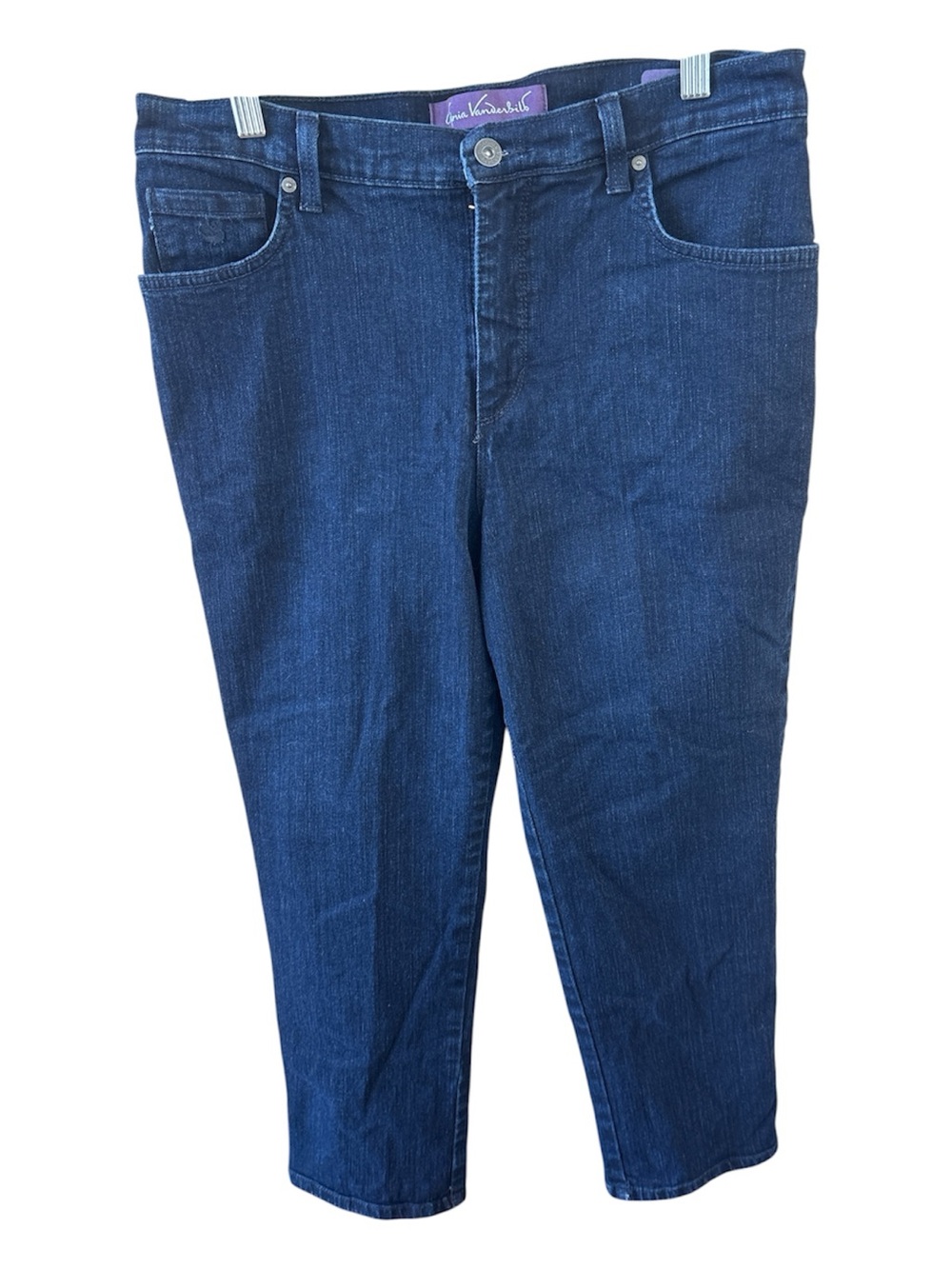 Gloria Vanderbilt Dark Indigo Cropped Ankle Jeans